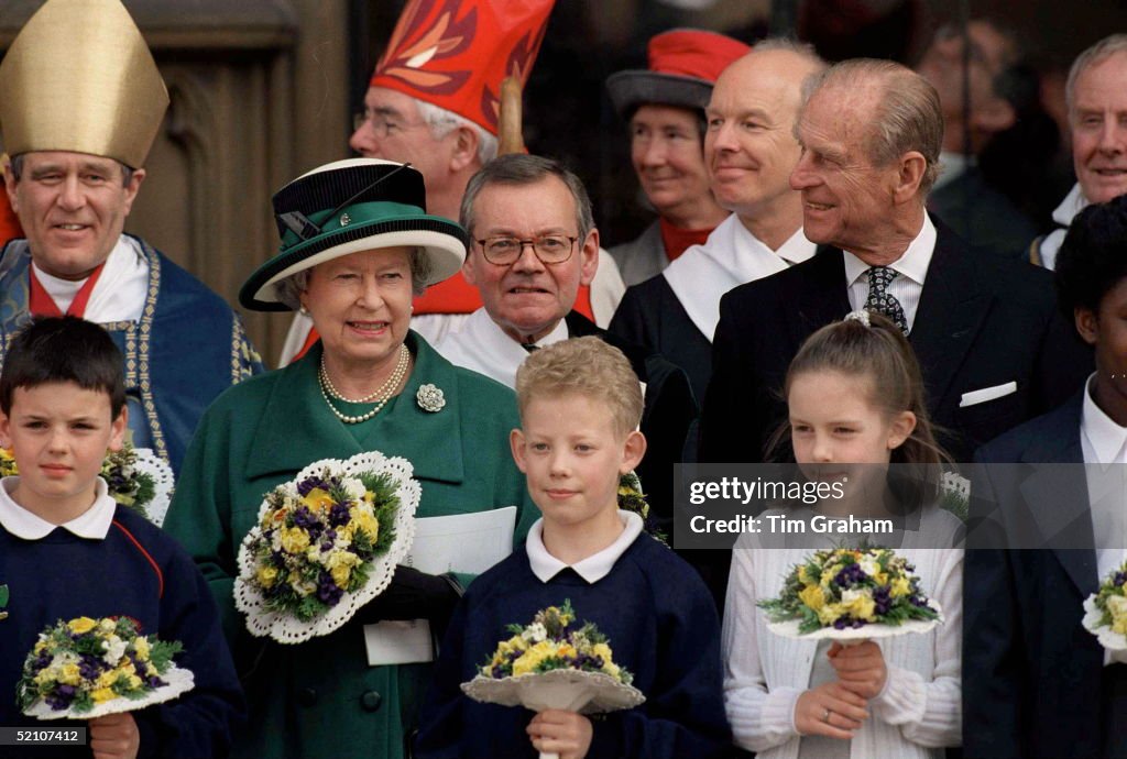 Queen And Prince Philip Children Maundy