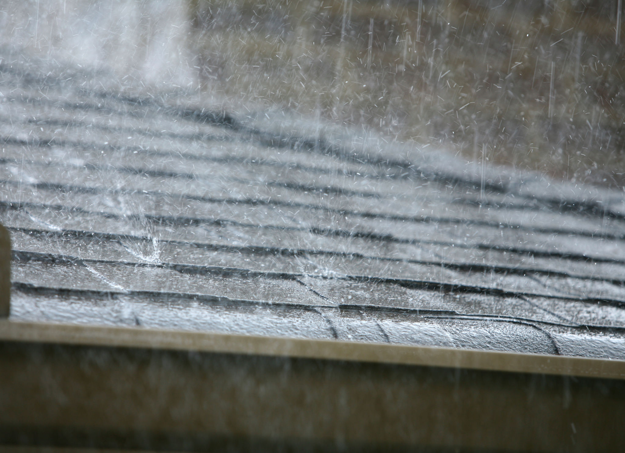 winter rain roof
