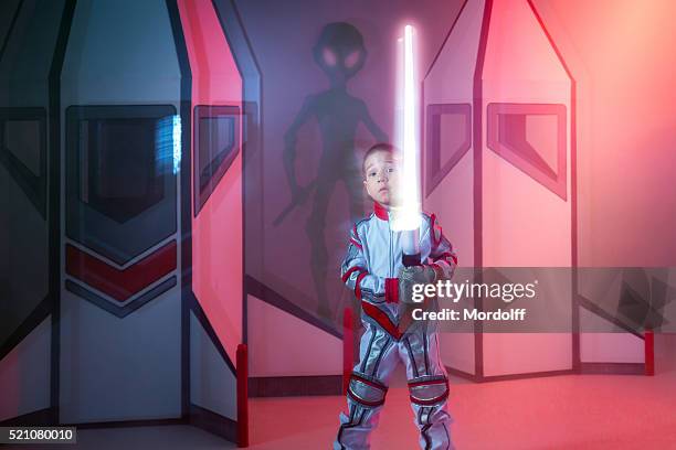 brave space knight boy - child in space suit stock pictures, royalty-free photos & images