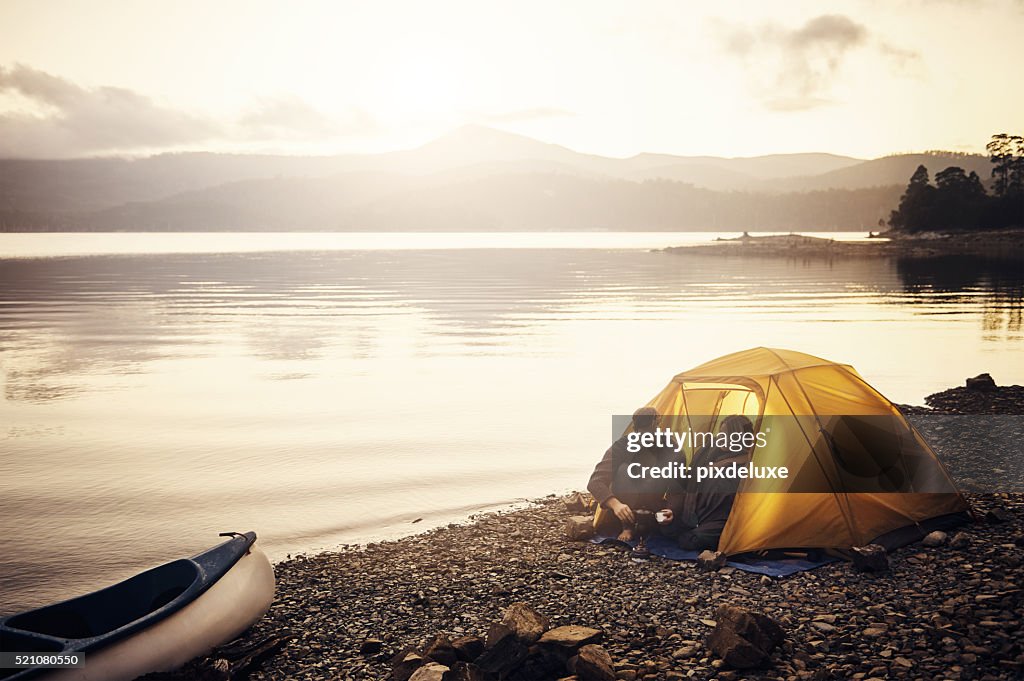 Campsite coffee time