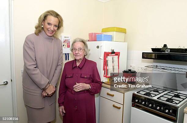 Princess Michael Of Kent - An Honorary Freeman Of The Worshipful Company Of Weavers - Visiting The Oldest Resident Of Weavers House, [a Sheltered...