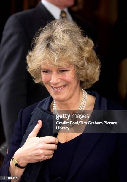 Camilla Parker Bowles At The Ritz Hotel Carrying Out Her First Public Engagement As President Of The National Osteoporosis Society Launching A Guide...