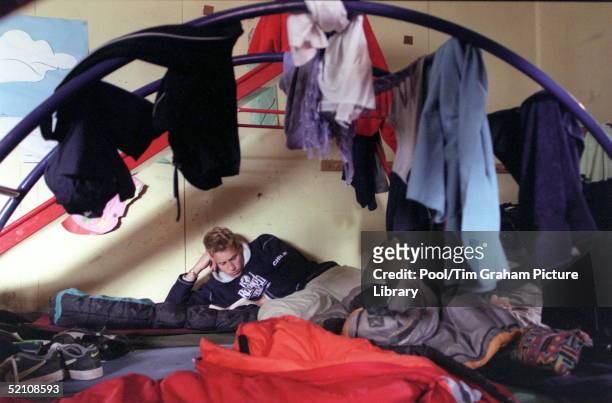 Prince William During His Raleigh International Expedition, In Southern Chile Relaxing In The Team's Accommodation In Tortel.