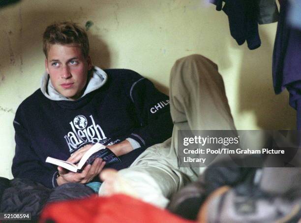 Prince William During His Raleigh International Expedition In Southern Chile, Relaxing In The Team's Accommodation In The Village Of Tortel.