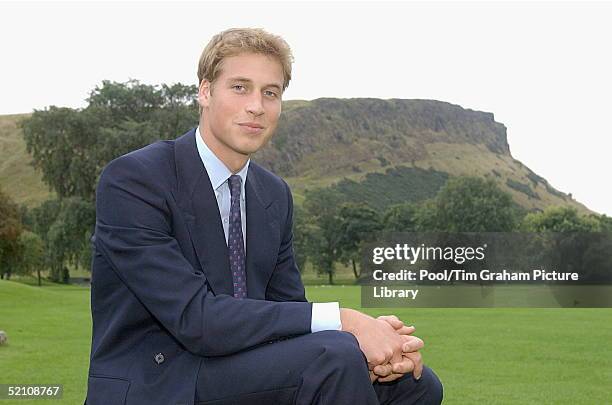 Prince William In A Quiet Moment At The Palace Of Holyrood House In Scotland Prior To Starting His University Career.