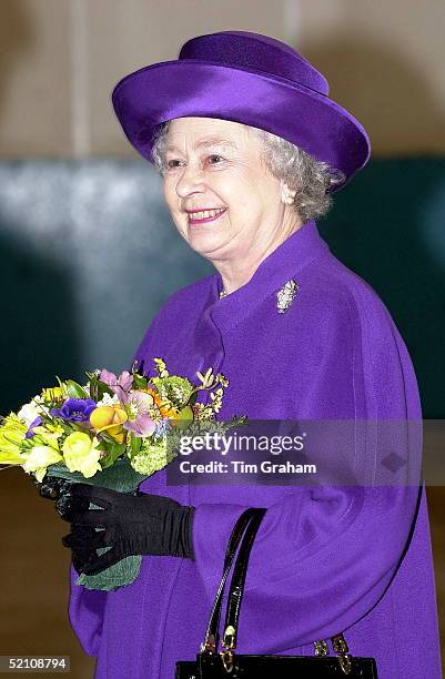 The Queen Visiting Raf Marham In Norfolk During Her Winter Stay At Sandringham.