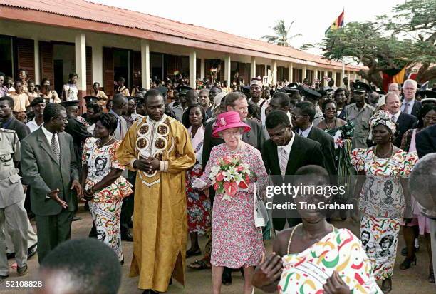 The Queen Visiting The Wireless Cluster Junior School, Accra, Ghana.