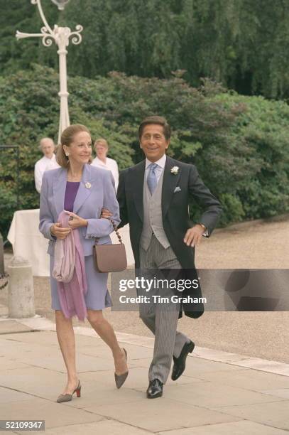 Dress Designer Valentino Arriving For The Wedding Reception For Princess Alexia Of Greece And Carlos Morales Quintana At Kenwood House, Hampstead,...