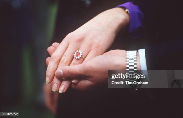 Duchess Of York Diamond And Ruby Engagement Ring