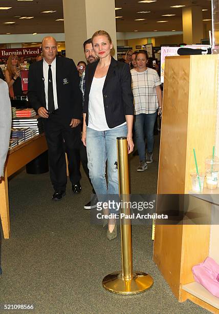 Actress Cameron Diaz signs copies of her new book "The Longevity Book: The Science Of Aging, The Biology Of Strength And The Privilege Of Time" at...