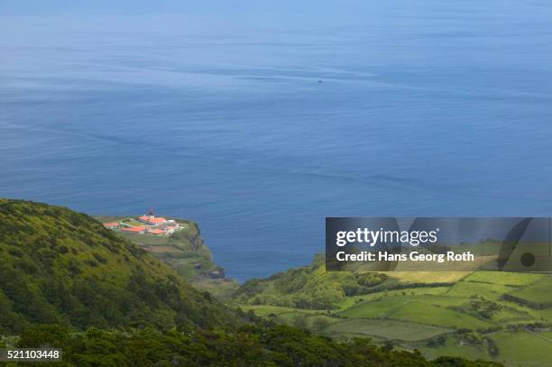 view of lajes das flores - lajes field stock pictures, royalty-free photos & images
