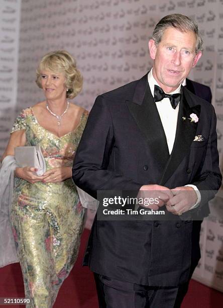 Prince Charles As Patron And Camilla Parker Bowles Attending A Fashion Show And Gala At Waddesdon Manor In Buckinghamshire In Aid Of The Macmillan...