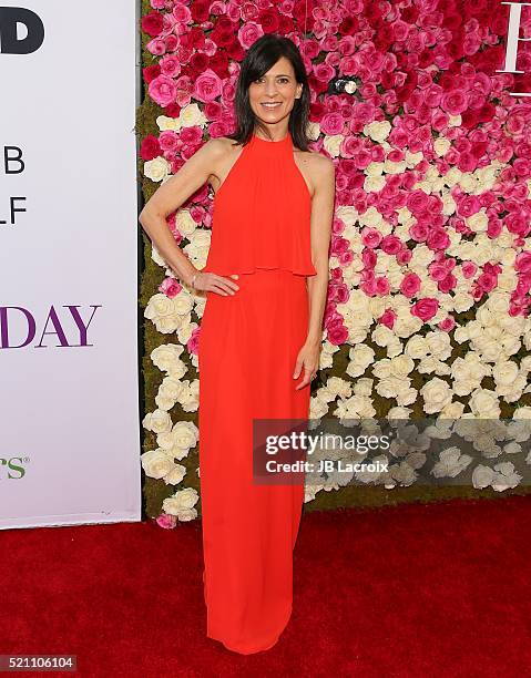 Actress Perrey Reeves attends the Open Roads world premiere of 'Mother's Day' held at TCL Chinese theatre on April 13, 2016 in Hollywood, California.