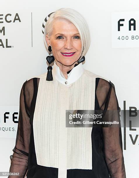 Model Maye Musk attends 'The First Monday In May' World Premiere during Opening Night of 2016 Tribeca Film Festival at John Zuccotti Theater at BMCC...