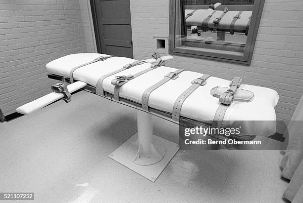 huntsville texas usa death chamber - todesstrafe stock-fotos und bilder