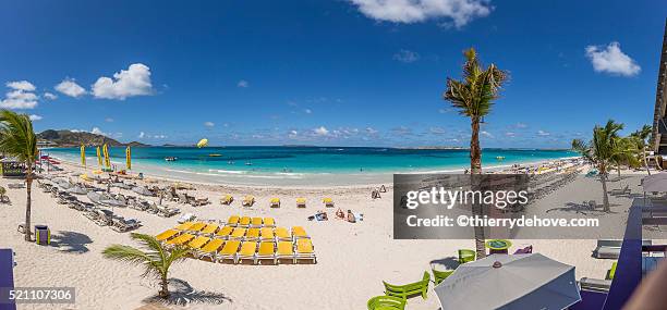 saint martin beach - grand case stock pictures, royalty-free photos & images