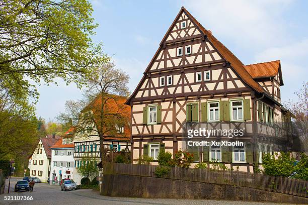 german style house - stuttgart village stock pictures, royalty-free photos & images