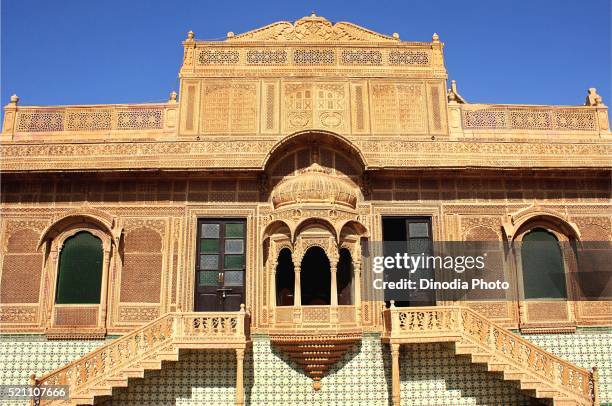 jaisalmer haveli, rajasthan, india - haveli stock pictures, royalty-free photos & images