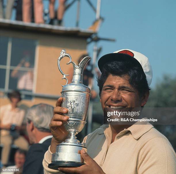 Open Championship 1972 at Muirfield Golf Links in Gullane, East Lothian, Scotland, held 12th - 15th July 1972. Pictured, Lee Trevino with...