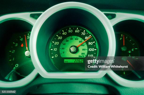 automobile traveling at high speed - tachimetro foto e immagini stock