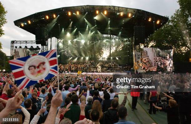 To Celebrate Her Golden Jubilee The Queen Is Hosting "party At The Palace", A Unique Pop Concert Held In The Grounds Of Buckingham Palace For 12,500...