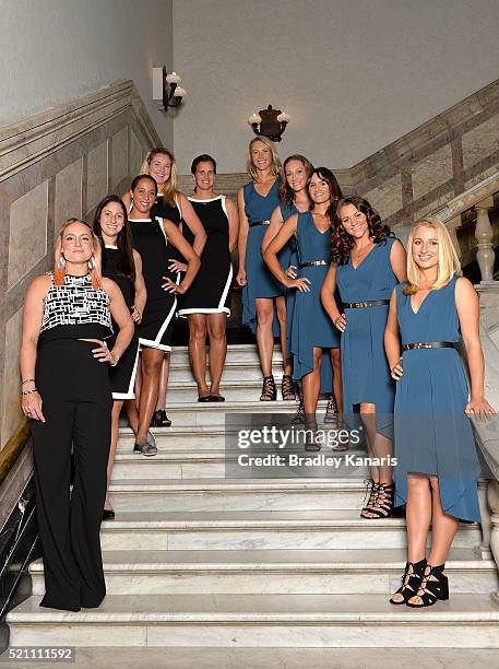 Bethanie Mattek-Sands, Christina McHale, Coco Vandeweghe, Mary Joe Fernandez, Alicia Molik, Samantha Stosur, Arina Rodionova, Casey Dellacqua and...