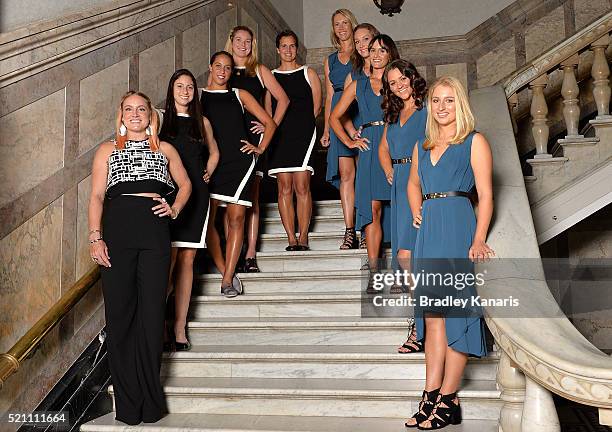 Bethanie Mattek-Sands, Christina McHale, Madison Keys, Coco Vandeweghe, Mary Joe Fernandez, Alicia Molik, Samantha Stosur, Arina Rodionova, Casey...