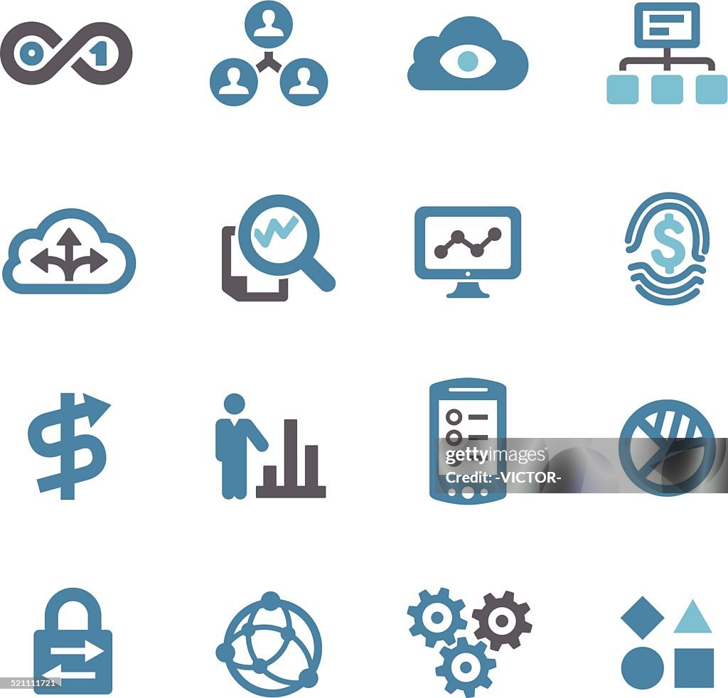 Big Data Icons - Conc Series