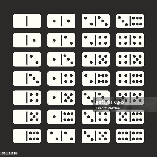 ilustraciones, imágenes clip art, dibujos animados e iconos de stock de dominó iconos conjunto serie 2-blanco - dominó