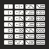 Dominoes Icons Set 2 - White Series