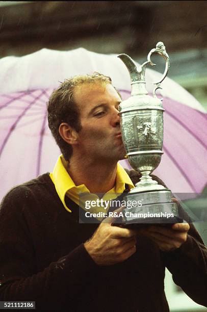 Open Championship 1973 at Troon Golf Club in Troon, Scotland, held 11th-14th July 1973. Pictured, Tom Weiskopf after winning. 14th July 1973.