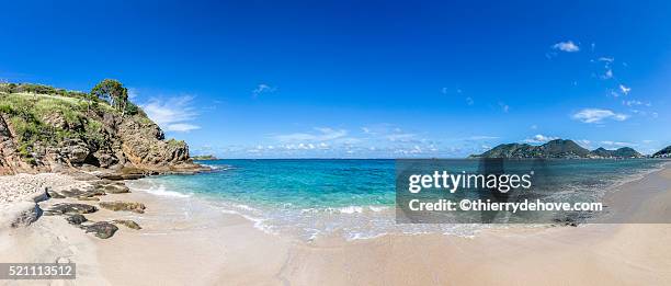 saint martin beach - guadeloupe beach stockfoto's en -beelden