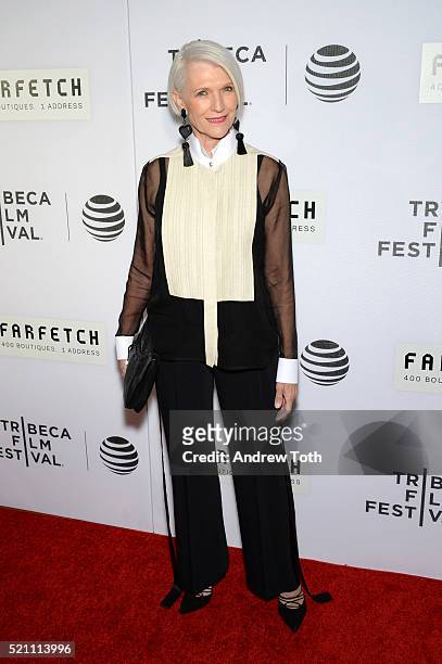 Maye Haldeman attends "The First Monday In May" world premiere during the 2016 Tribeca Film Festival at John Zuccotti Theater at BMCC Tribeca...
