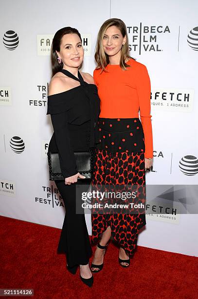 Fabiola Beracasa and Sylvana Ward attends "The First Monday In May" world premiere during the 2016 Tribeca Film Festival at John Zuccotti Theater at...