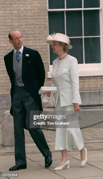 The Duke Of Kent And Princess Alexandra Arriving For The Wedding Reception For Princess Alexia Of Greece And Carlos Morales Quintana Atkenwood House,...