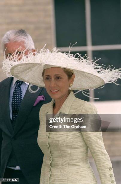 Mrs Robert Miller Arriving For The Wedding Reception For Princess Alexia Of Greece And Carlos Morales Quintana At Kenwood House, Hampstead, London.