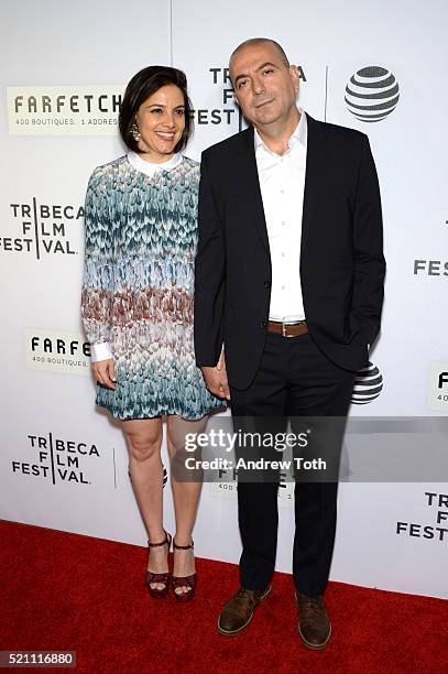 Hany Abu-Assad attends "The First Monday In May" world premiere during the 2016 Tribeca Film Festival at John Zuccotti Theater at BMCC Tribeca...