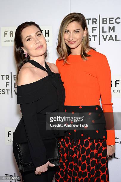Fabiola Beracasa and Sylvana Ward attends "The First Monday In May" world premiere during the 2016 Tribeca Film Festival at John Zuccotti Theater at...
