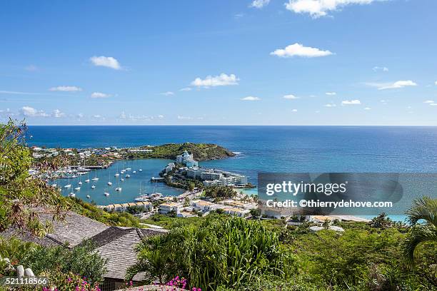 saint martin beach - guadeloupe photos et images de collection