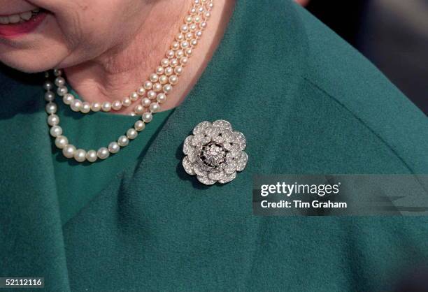 The Queen's Jewels At Maundy Service, Bristol Cathedral, Bristol.