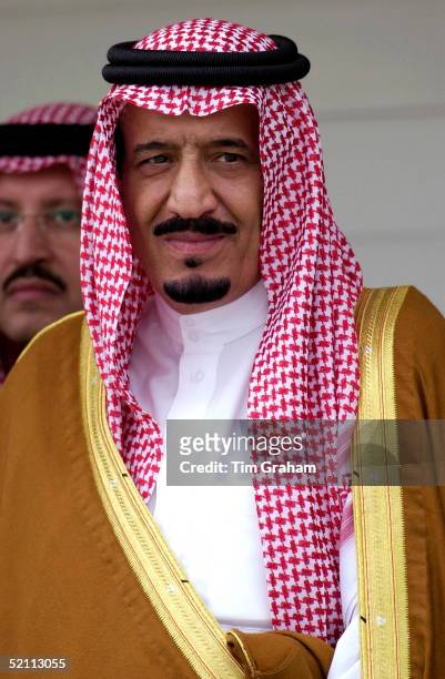 Prince Salman Bin Abdul Aziz Al Saud Watching The Gcc Cup 2000 Polo Match At Guards Polo Club
