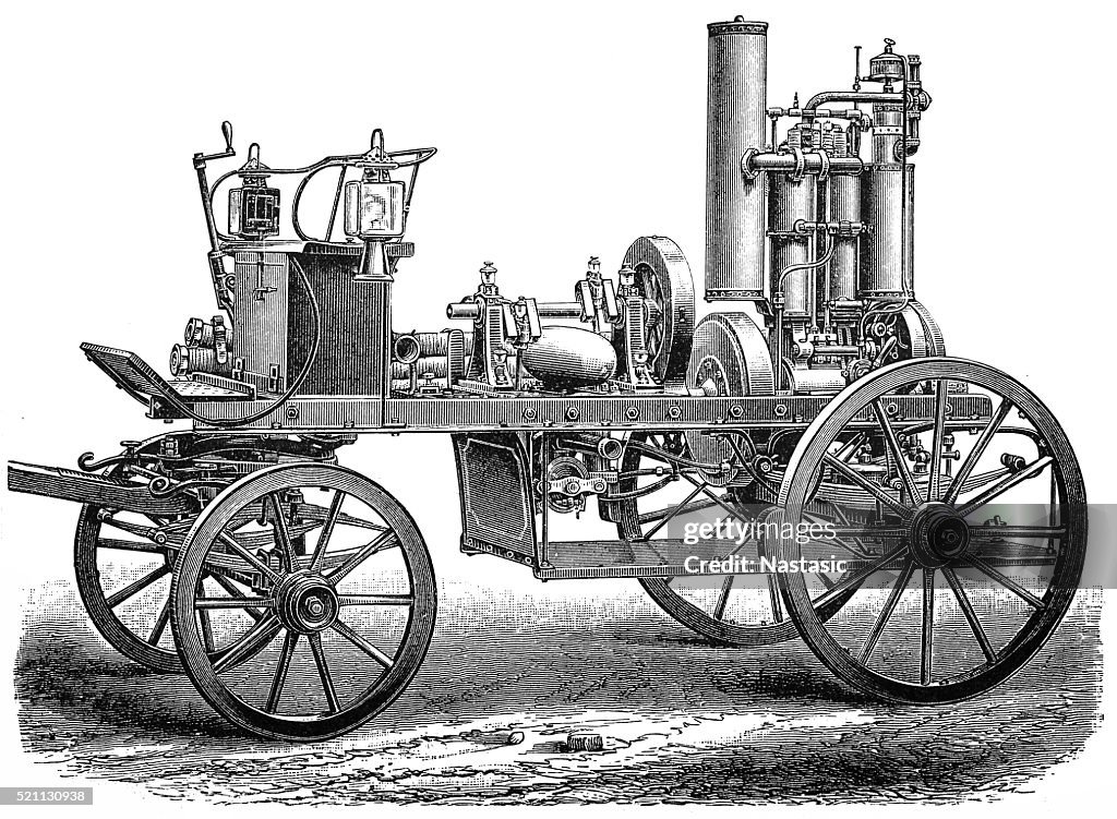 First Firef Engine Early Fire Engine High-Res Vector Graphic - Getty Images