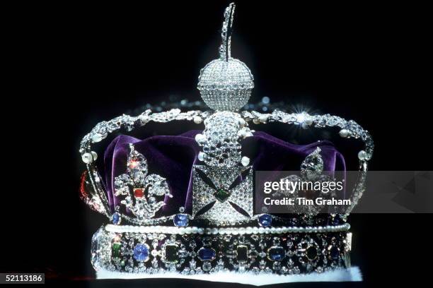 The Imperial State Crown In The Jewel House, Tower Of London