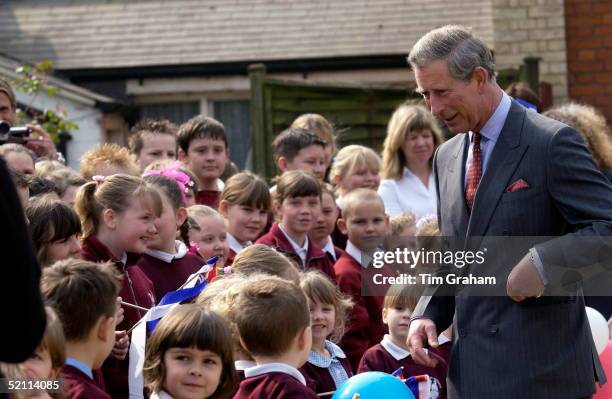 Prince Charles As President Of The Prince's Foundation For The Built Environment Visits A Regeneration Project In Essex To Show His Support And Chats...