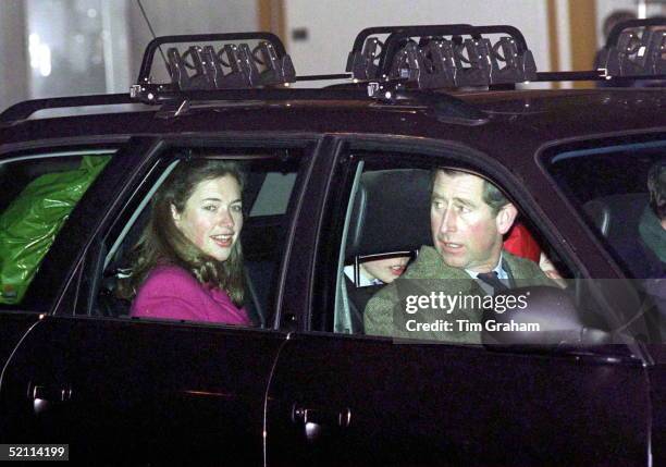 Prince Charles With His Sons And Their Nanny Tiggy Legge-bourke At Zurich Airport At Start Of Skiing Holiday In Switzerland On New Years Day 1st...