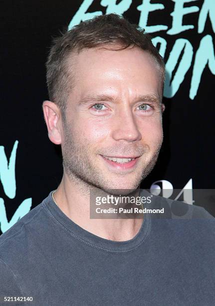 Actor Mark Webber attends the Premiere of A24's "Green Room" at ArcLight Hollywood on April 13, 2016 in Hollywood, California.