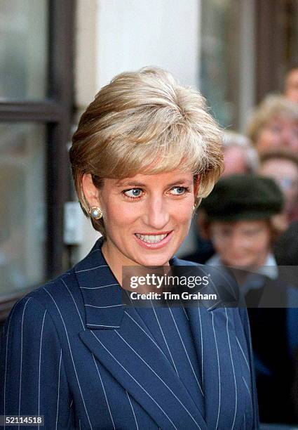 Diana , Princess Of Wales Attends Centrepoint's Christmas Campaign To Help Runaway Children From Becoming Homeless On The Streets At Bafta,...