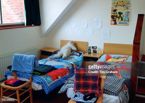 Typical Dormitory At Ludgrove School, A Boys Boarding School Attended By Prince William And Prince Harry.