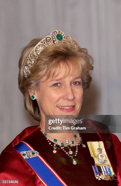 The Duchess Of Gloucester Attending A State Banquet Held At The Guildhall In Honour Of The President Of The Republic Of Korea's State Visit.