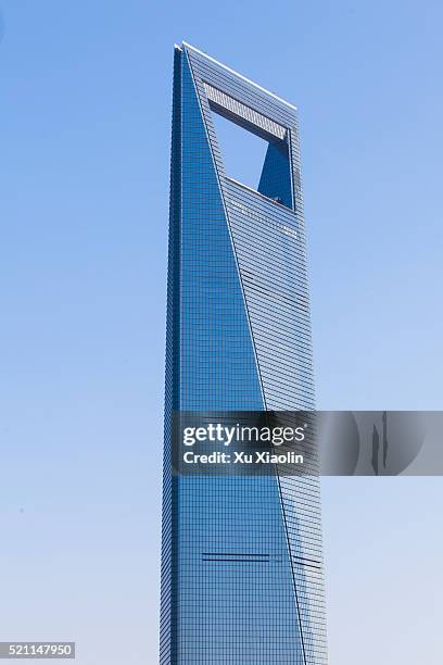 shanghai world financial center(swfc) - swfc stock pictures, royalty-free photos & images